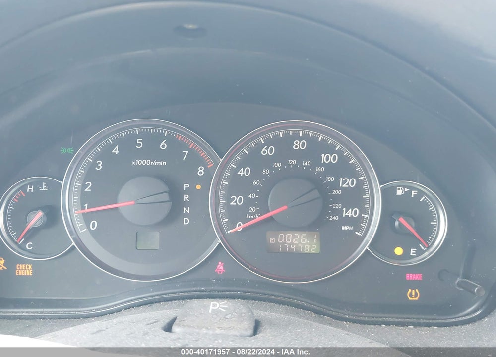 2009 SUBARU LEGACY 2.5I VIN: 4S3BL616X97227075