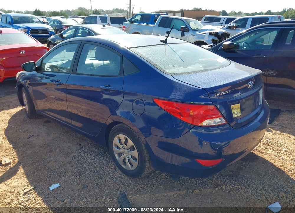2016 HYUNDAI ACCENT SE VIN: KMHCT4AE7GU003918