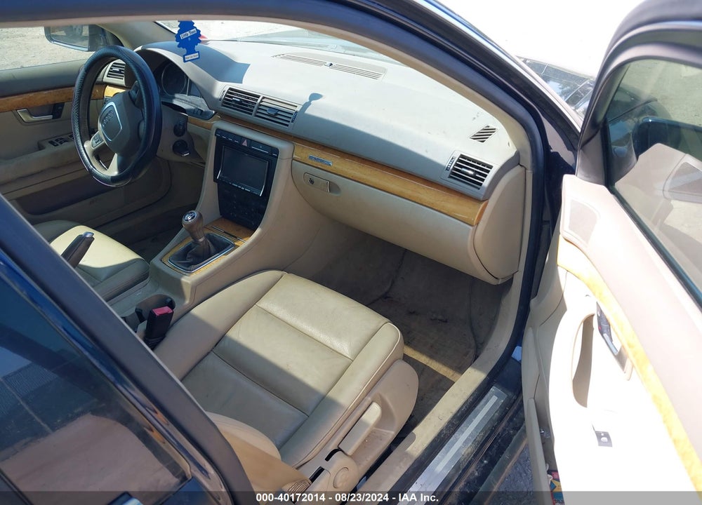 2008 AUDI A4 2.0T VIN: WAUDF78E98A046180