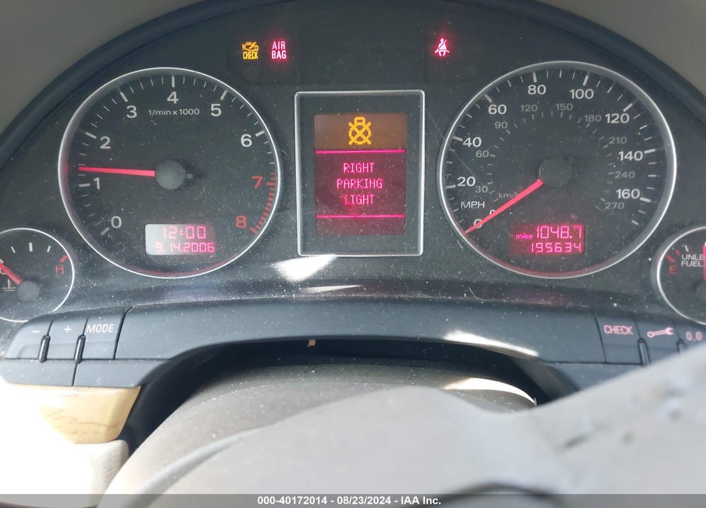 2008 AUDI A4 2.0T VIN: WAUDF78E98A046180