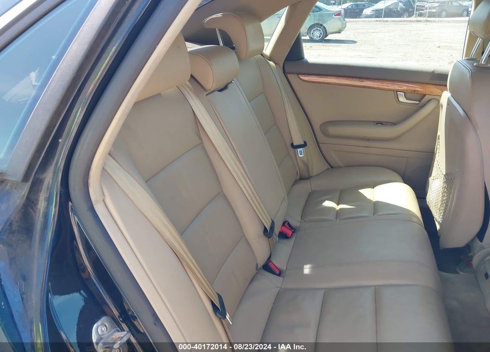 2008 AUDI A4 2.0T VIN: WAUDF78E98A046180