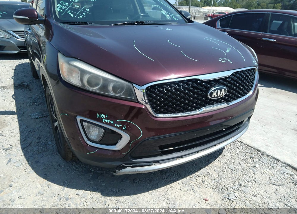 2016 KIA SORENTO 3.3L EX VIN: 5XYPHDA52GG177176