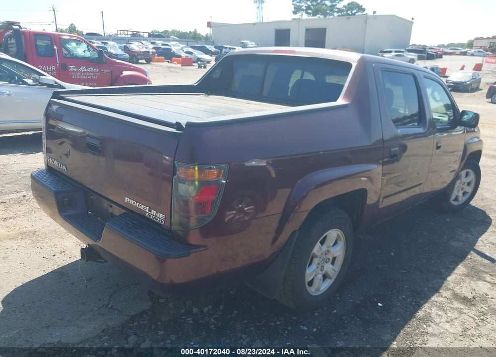 2007 HONDA RIDGELINE RTS VIN: 2HJYK16497H526447