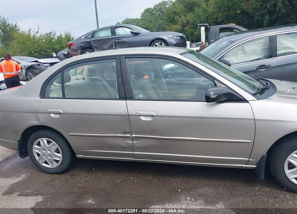 2003 HONDA CIVIC LX VIN: 2HGES16543H612714