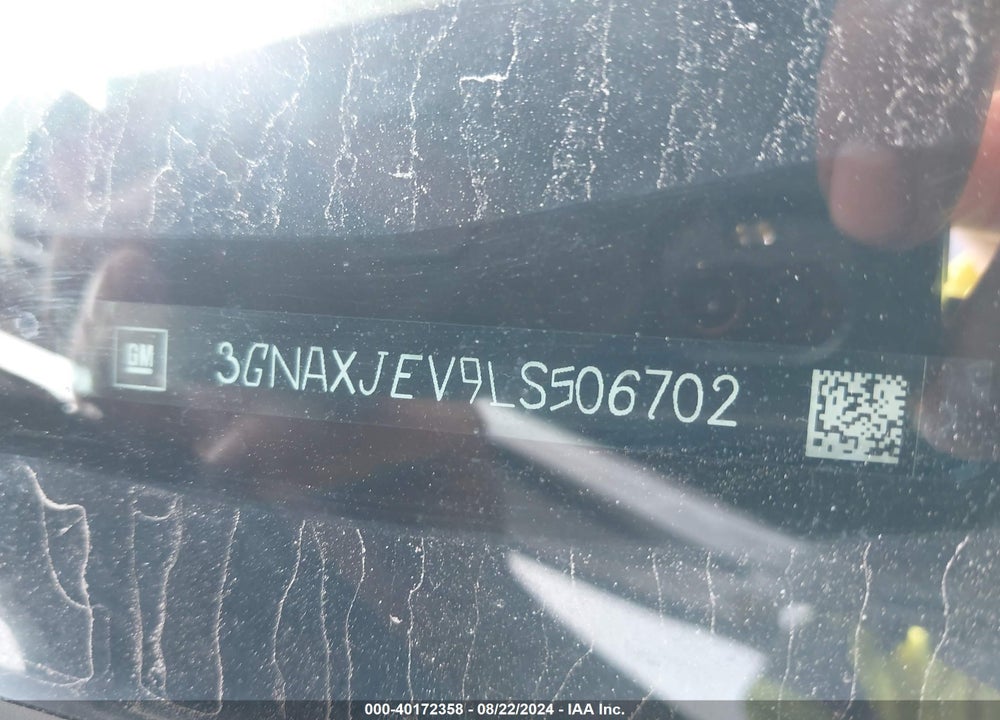 2020 CHEVROLET EQUINOX FWD 2FL VIN: 3GNAXJEV9LS506702