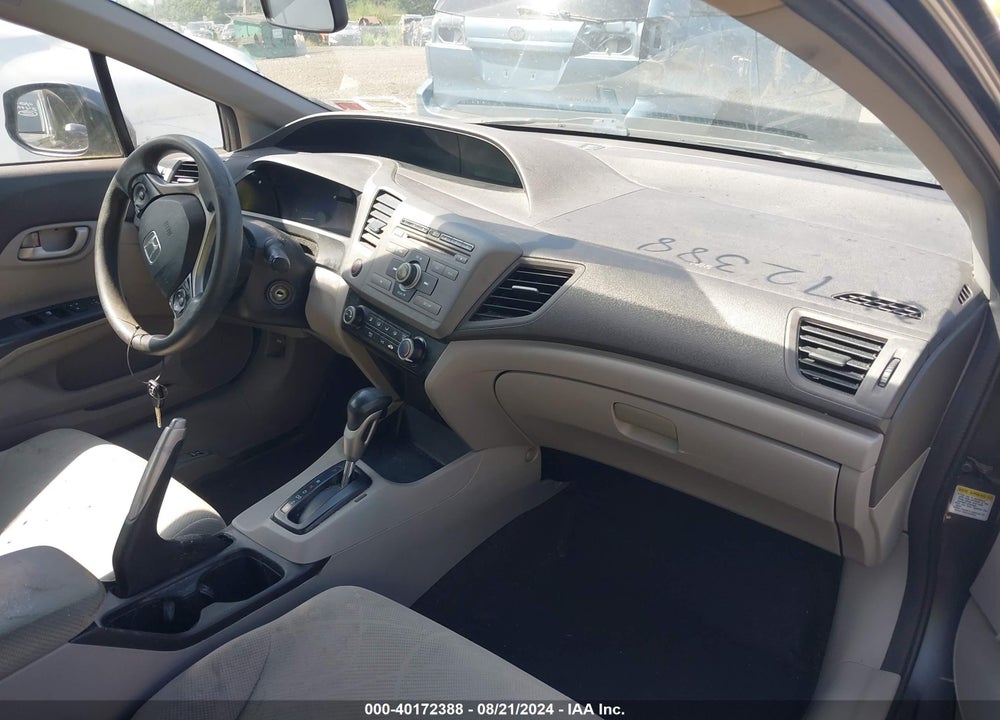 2012 HONDA CIVIC LX VIN: 19XFB2F50CE356754