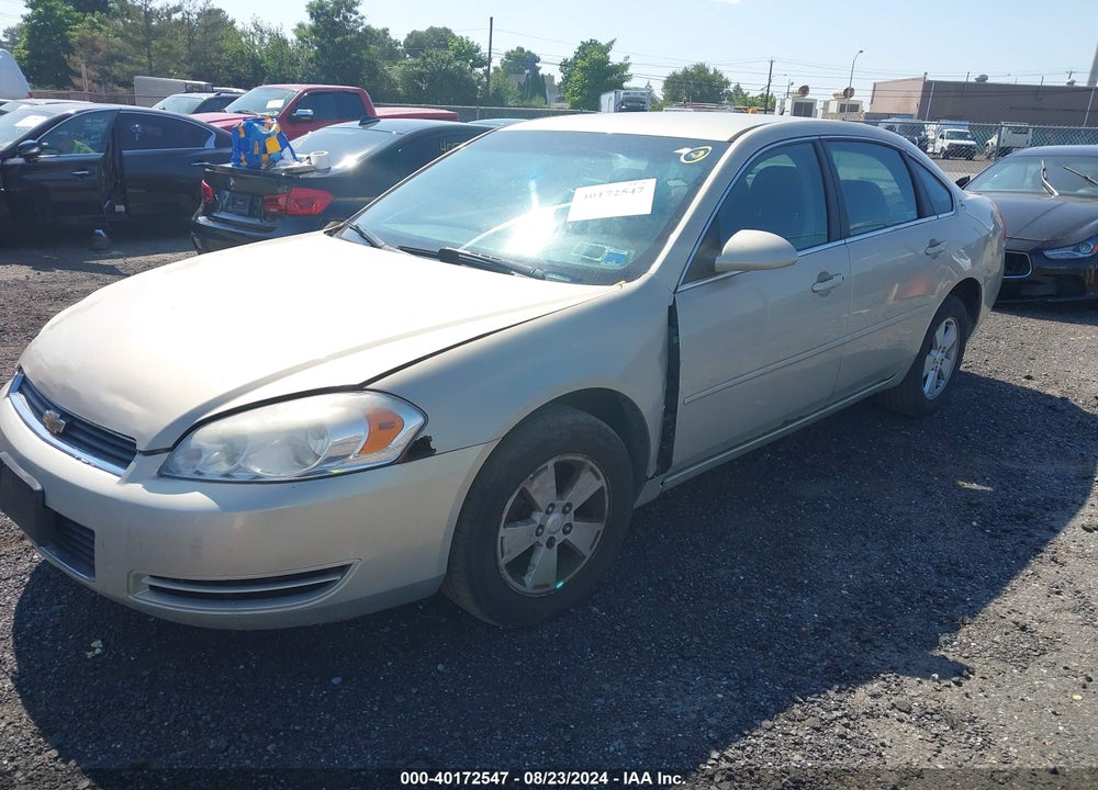 2008 CHEVROLET IMPALA LT VIN: 2G1WT58N081368816