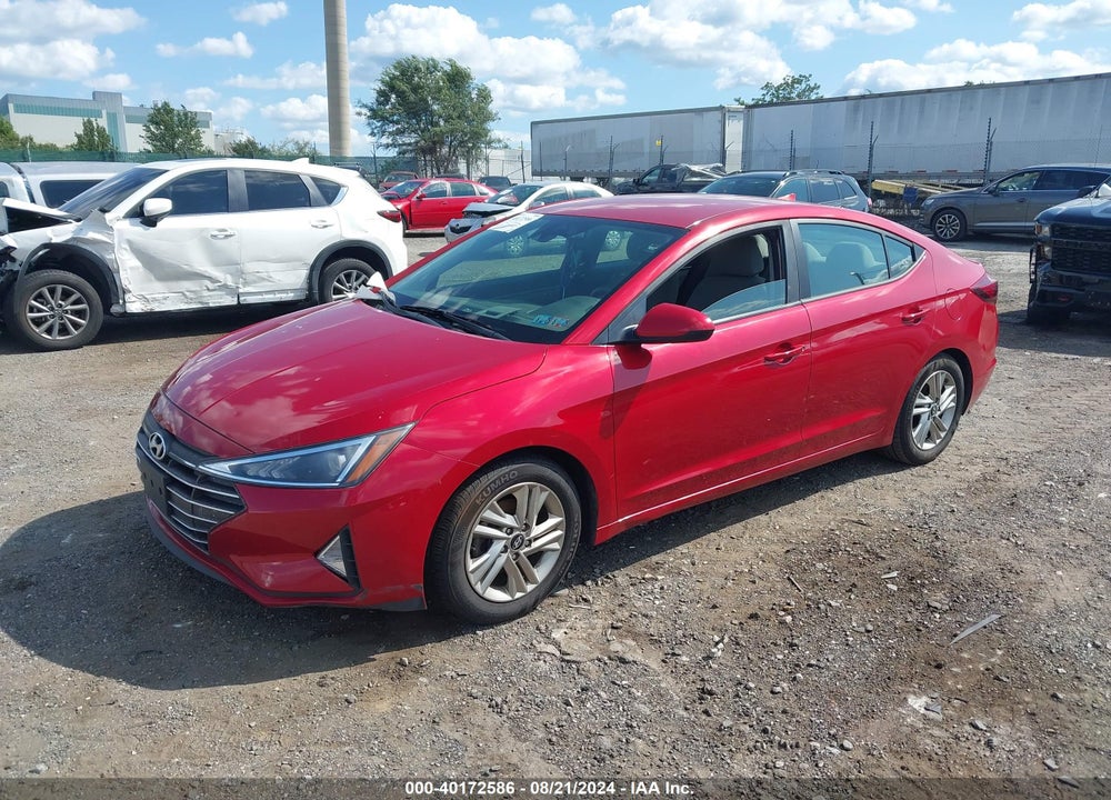 2019 HYUNDAI ELANTRA SEL VIN: 5NPD84LF4KH421419