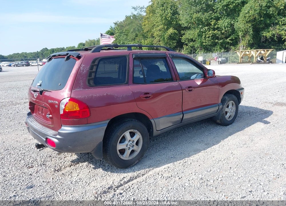 2003 HYUNDAI SANTA FE GLS/LX VIN: KM8SC13D13U408388