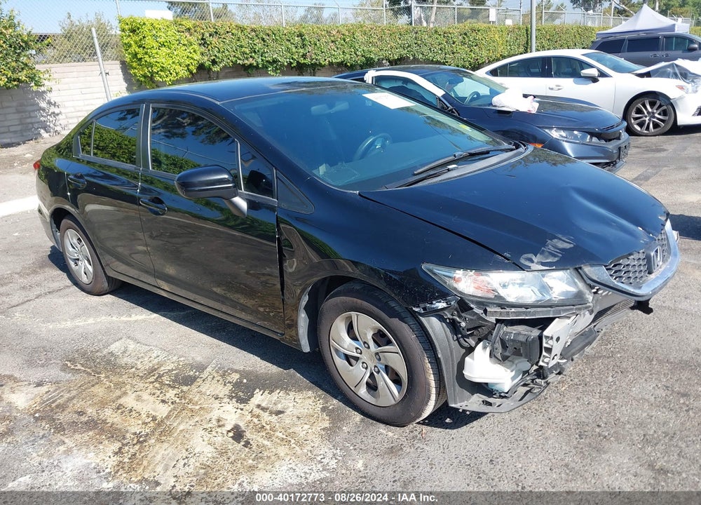 2015 HONDA CIVIC LX VIN: 19XFB2F55FE222004
