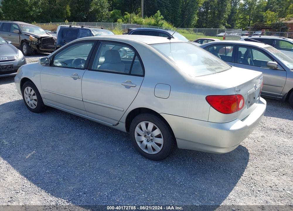 2003 TOYOTA COROLLA LE VIN: 1NXBR32E83Z035807