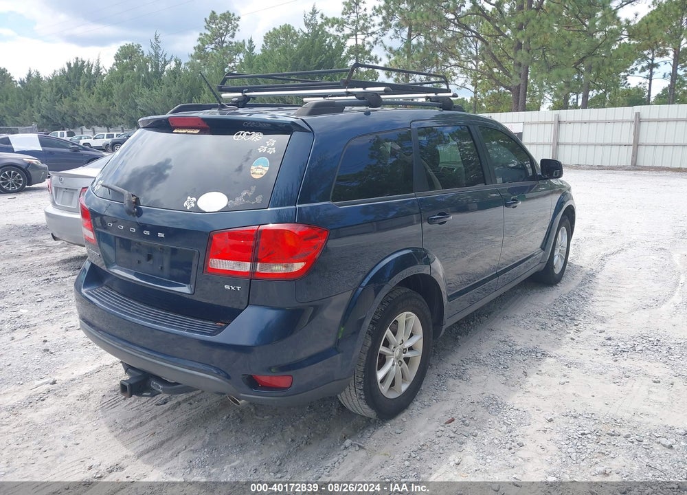 2013 DODGE JOURNEY SXT VIN: 3C4PDCBG0DT695135