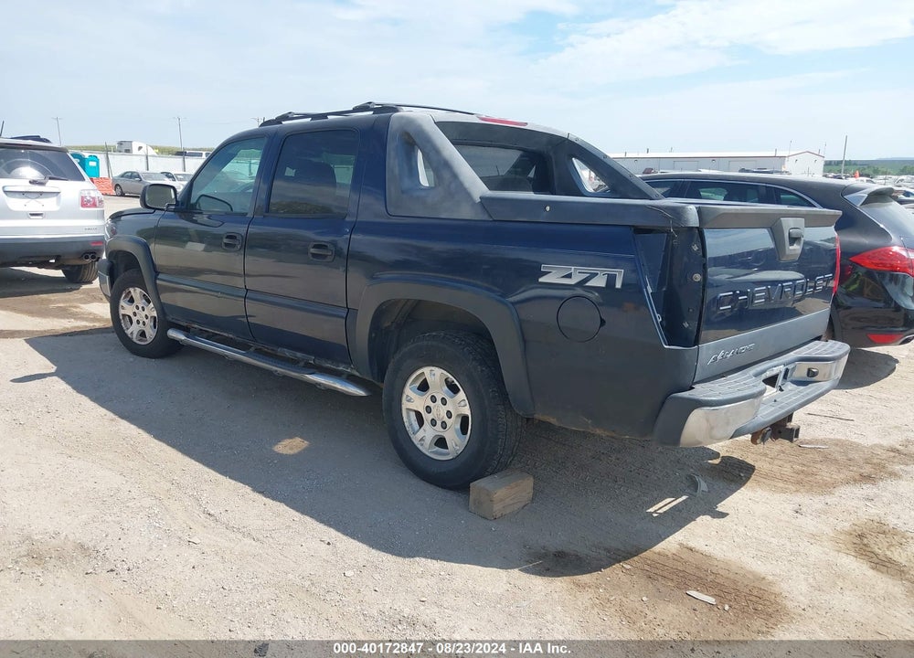 2004 CHEVROLET AVALANCHE 1500 VIN: 3GNEK12T74G284622