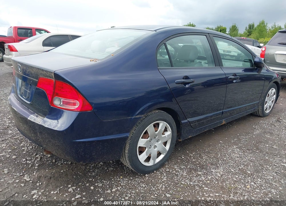 2007 HONDA CIVIC LX VIN: 1HGFA16597L098455