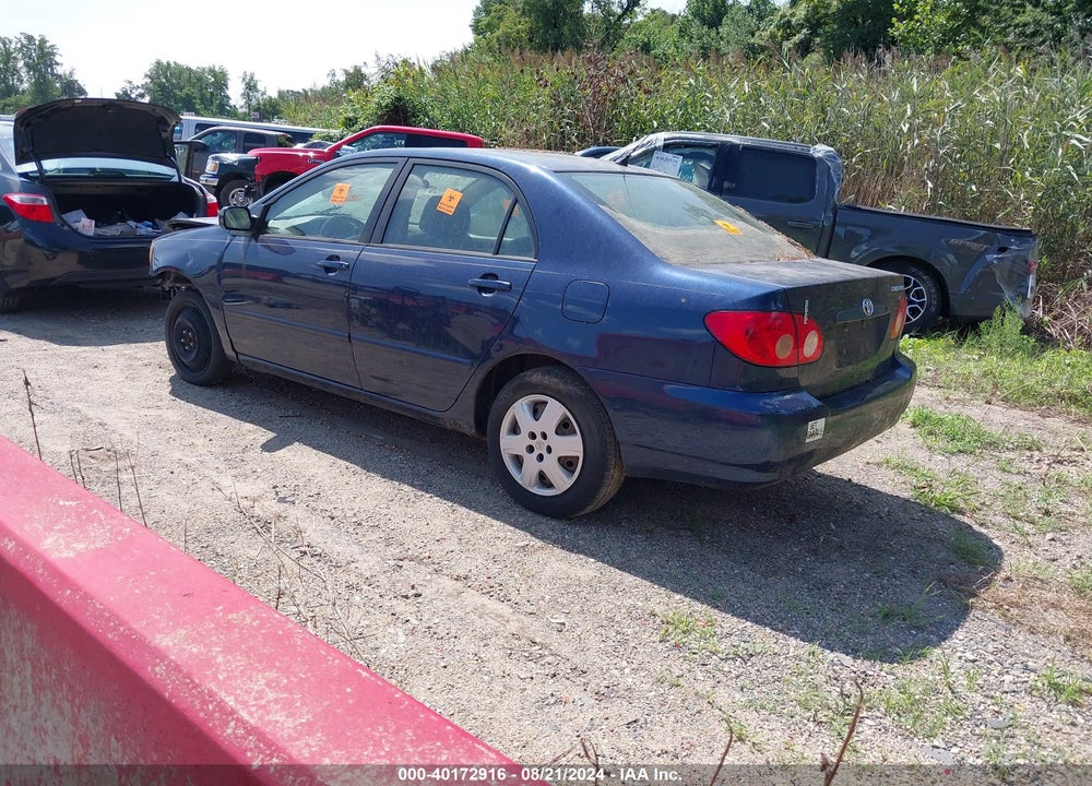 2005 TOYOTA COROLLA LE VIN: 2T1BR32E15C343941