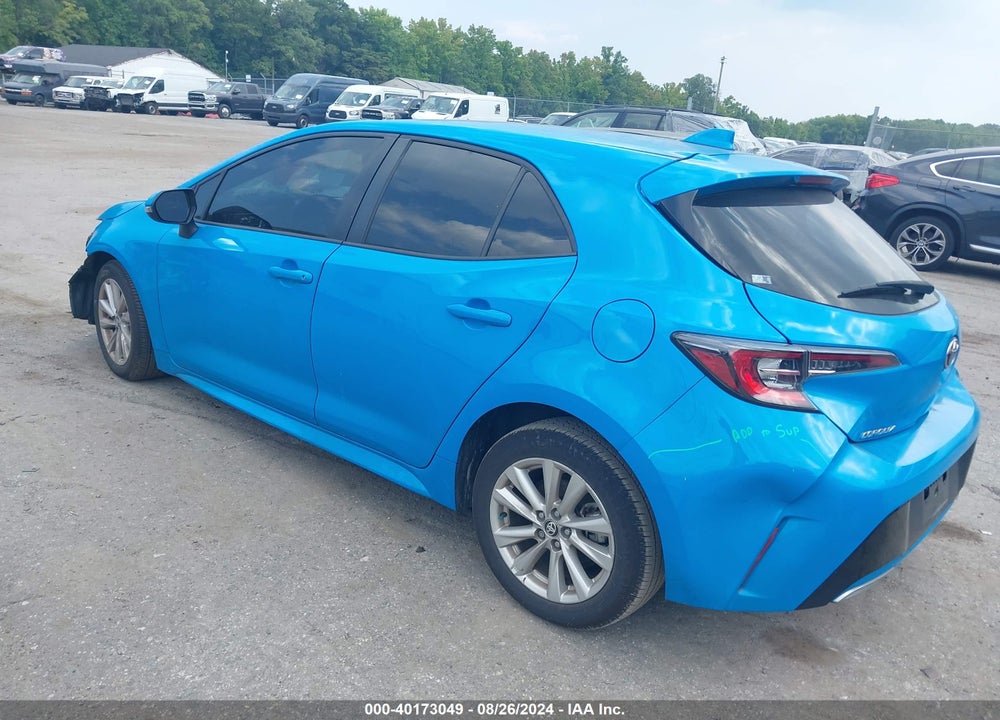 2022 TOYOTA COROLLA XSE VIN: JTNC4MBE9N3161563