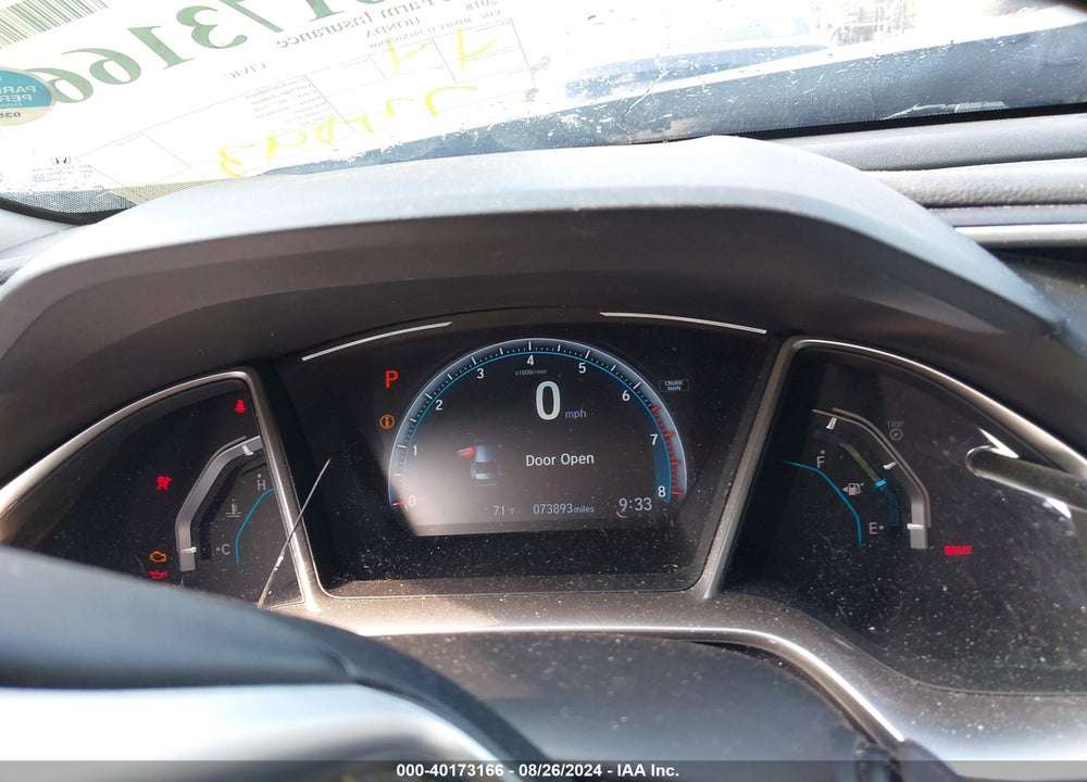 2018 HONDA CIVIC EX-T VIN: JHMFC1F39JX028508