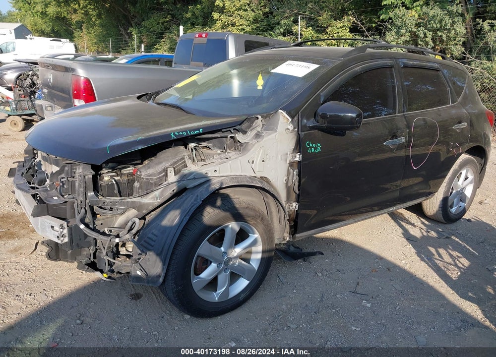 2010 NISSAN MURANO SL VIN: JN8AZ1MW5AW115727