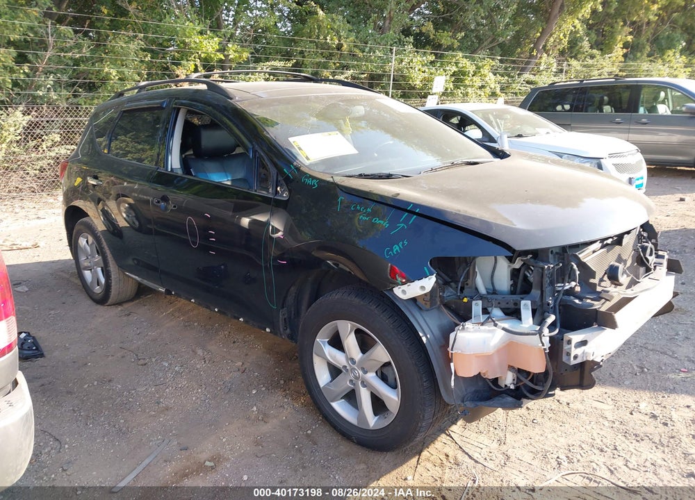 2010 NISSAN MURANO SL VIN: JN8AZ1MW5AW115727