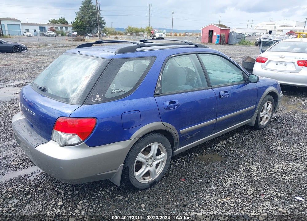 2004 SUBARU IMPREZA OUTBACK SPORT VIN: JF1GG68524H805668
