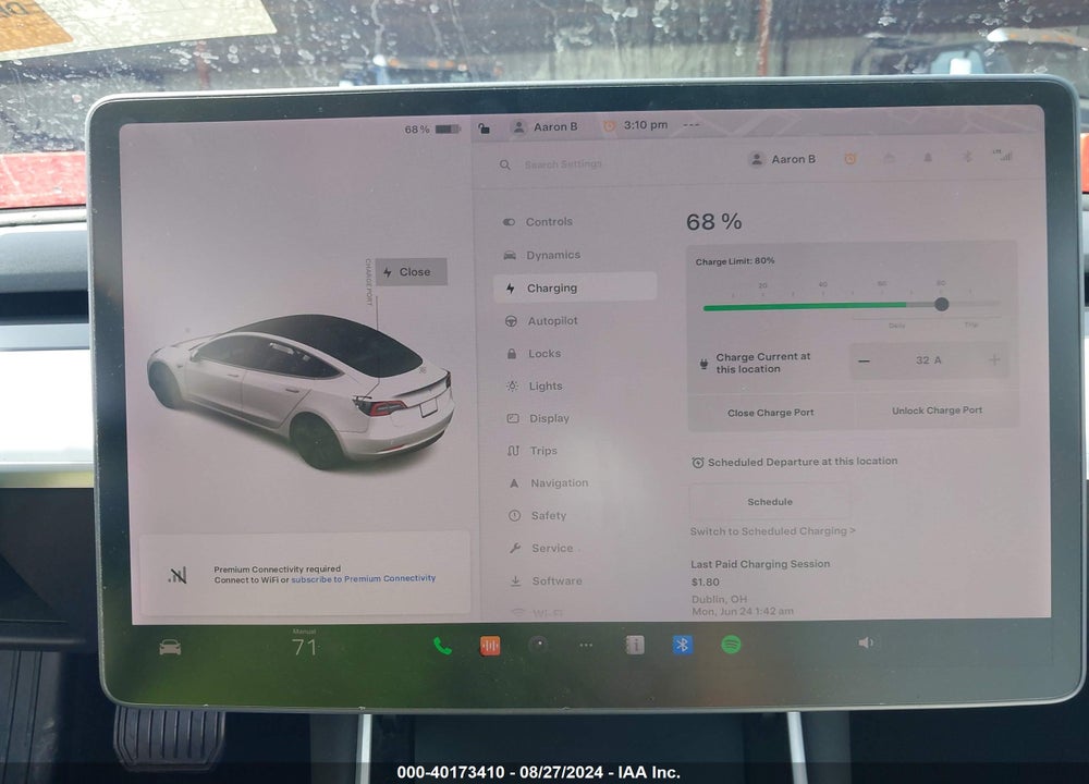 2019 TESLA MODEL 3 LONG RANGE/MID RANGE/STANDARD RANGE/STANDARD RANGE PLUS VIN: 5YJ3E1EA7KF407601