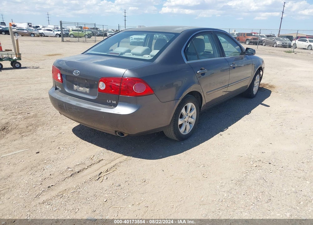 2008 KIA OPTIMA LX V6 VIN: KNAGE124385222176