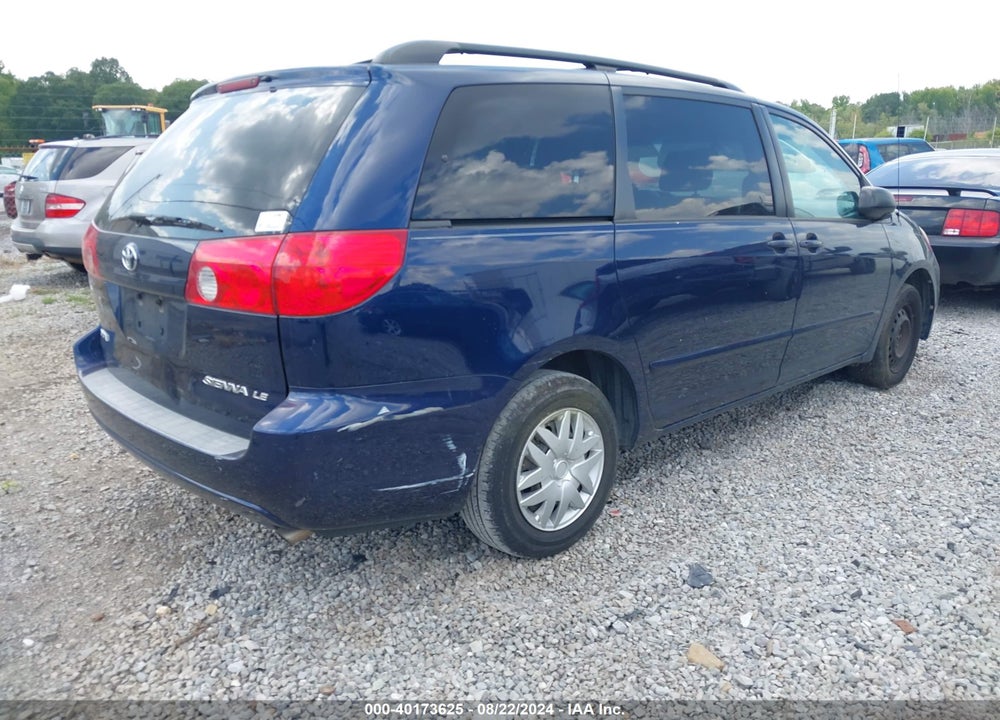 2007 TOYOTA SIENNA LE VIN: 5TDZK23C17S042560