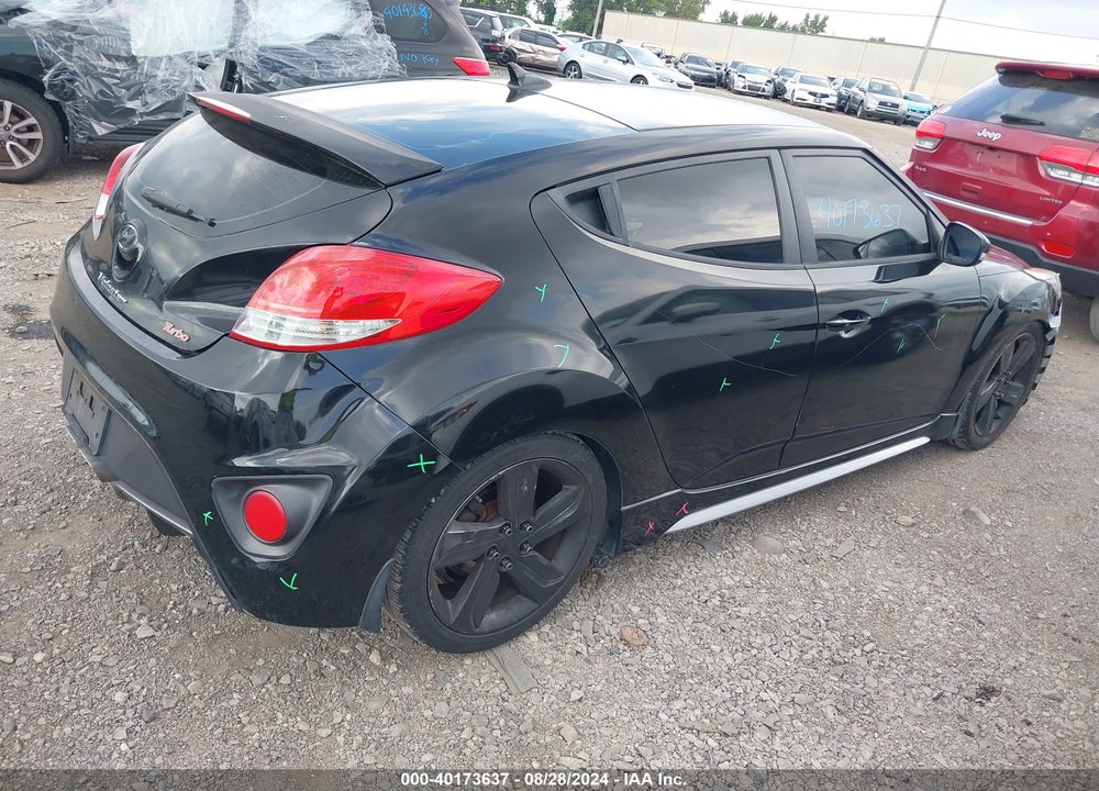 2013 HYUNDAI VELOSTER TURBO W/BLACK VIN: KMHTC6AE9DU174998