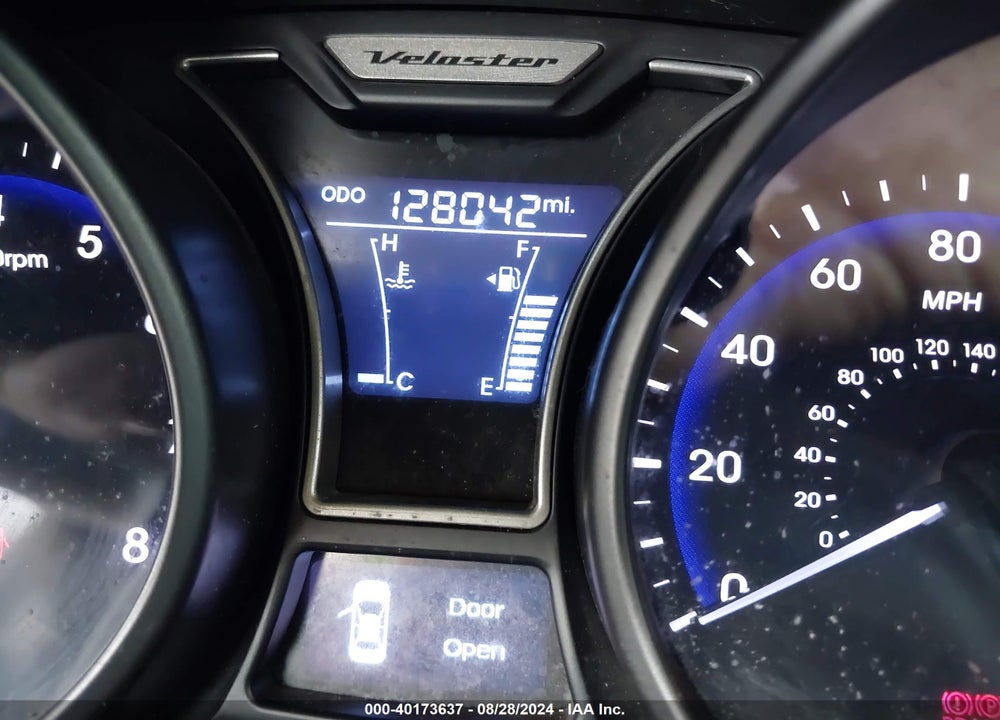 2013 HYUNDAI VELOSTER TURBO W/BLACK VIN: KMHTC6AE9DU174998