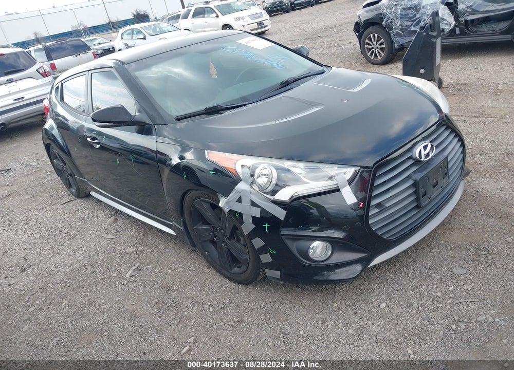 2013 HYUNDAI VELOSTER TURBO W/BLACK VIN: KMHTC6AE9DU174998