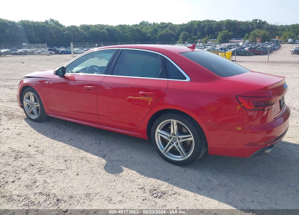 2017 AUDI A4 2.0T PREMIUM VIN: WAUPNAF44HA164807
