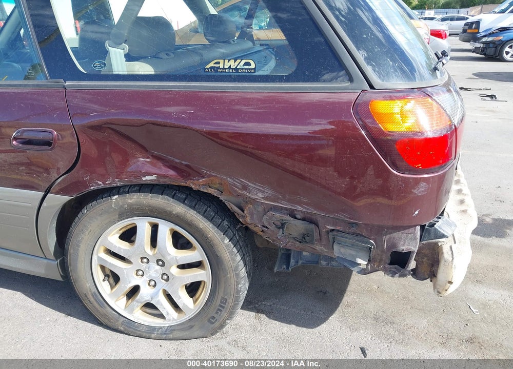 2000 SUBARU OUTBACK LIMITED VIN: 4S3BH6863Y6655419