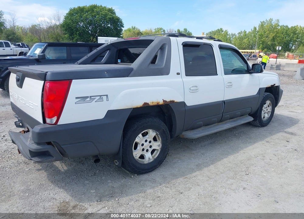 2005 CHEVROLET AVALANCHE 1500 Z71 VIN: 3GNEK12Z65G177647