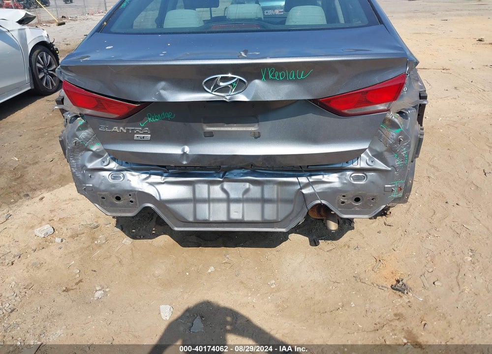 2017 HYUNDAI ELANTRA SE VIN: KMHD74LF4HU117746