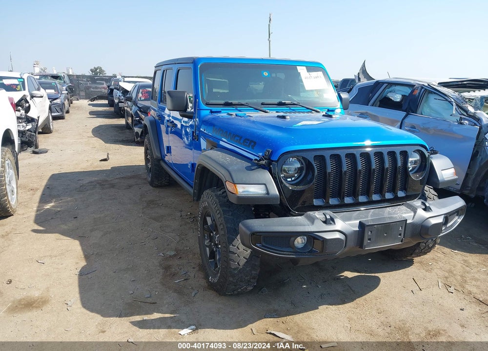 2021 JEEP WRANGLER UNLIMITED WILLYS 4X4 VIN: 1C4HJXDG5MW714726