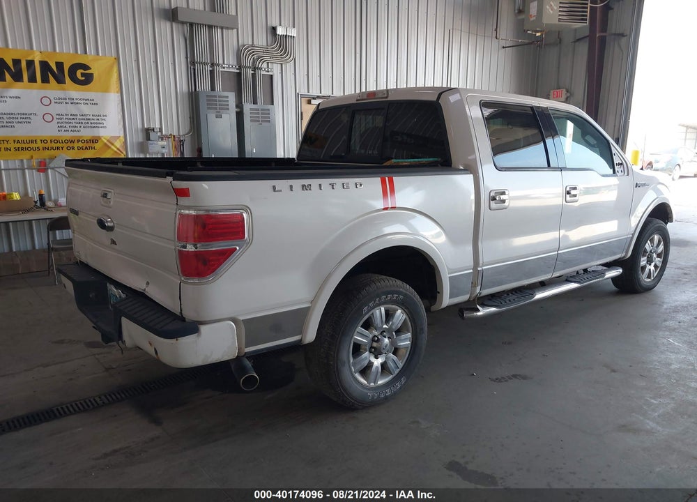2011 FORD F-150 LARIAT LIMITED VIN: 1FTFW1E61BFA70232