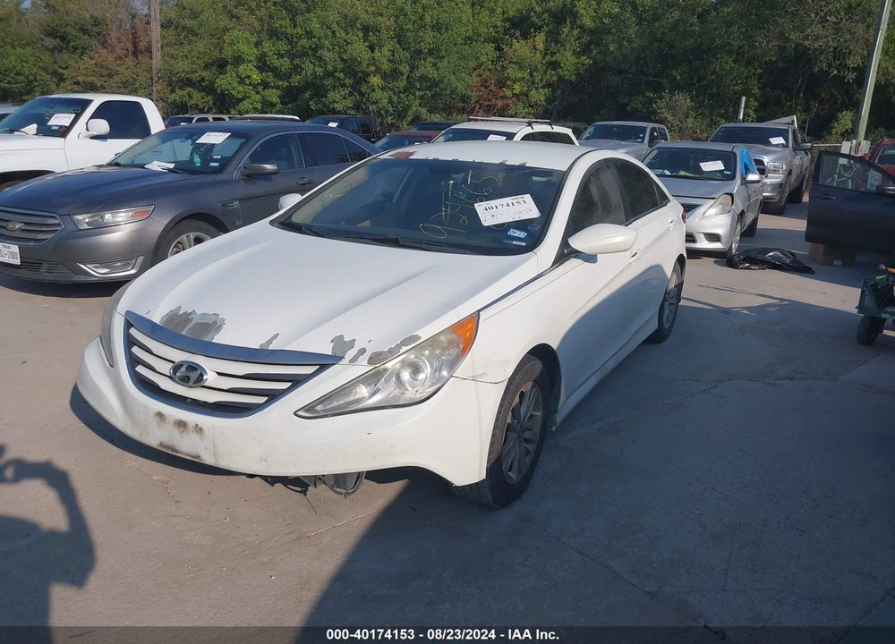 2014 HYUNDAI SONATA GLS VIN: 5NPEB4ACXEH924665