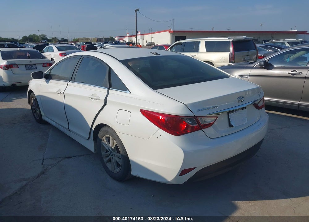 2014 HYUNDAI SONATA GLS VIN: 5NPEB4ACXEH924665