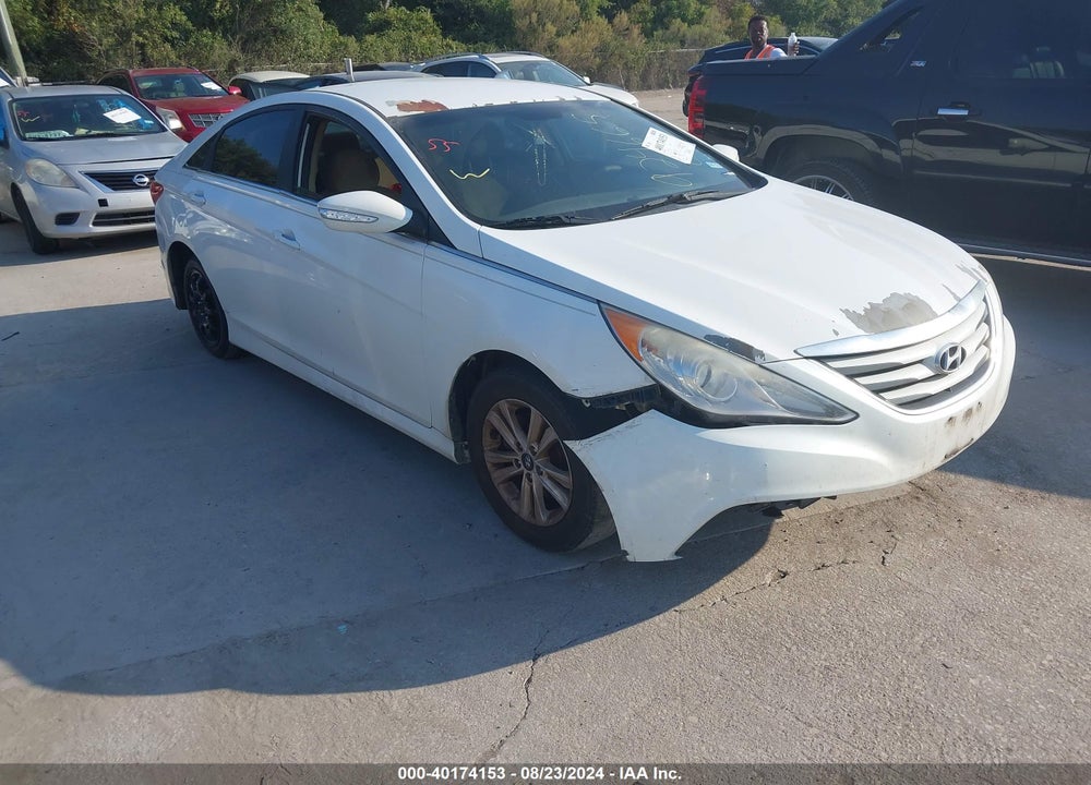 2014 HYUNDAI SONATA GLS VIN: 5NPEB4ACXEH924665