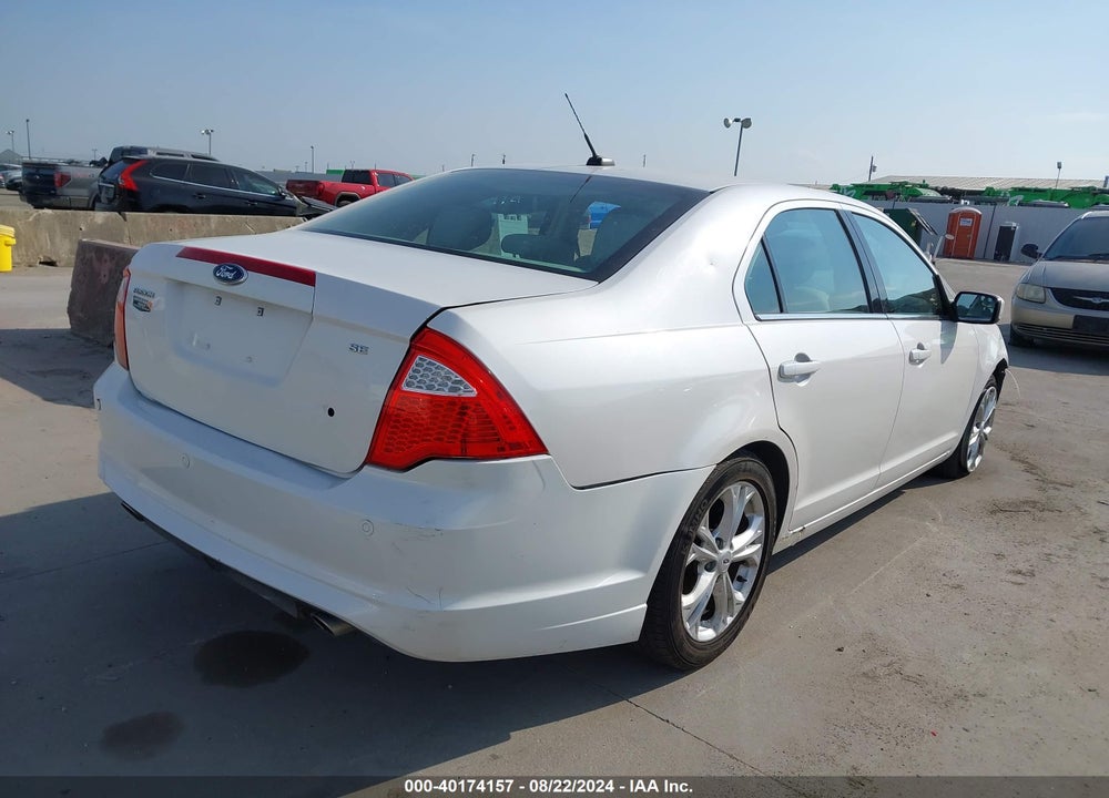 2012 FORD FUSION SE VIN: 3FAHP0HG4CR250898
