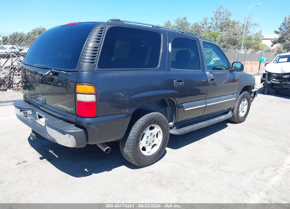 2004 CHEVROLET TAHOE LS VIN: 1GNEC13V54R117334