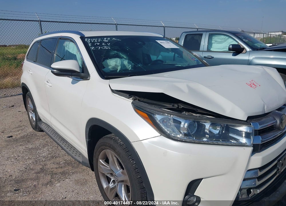 2019 TOYOTA HIGHLANDER LIMITED VIN: 5TDYZRFH5KS298877