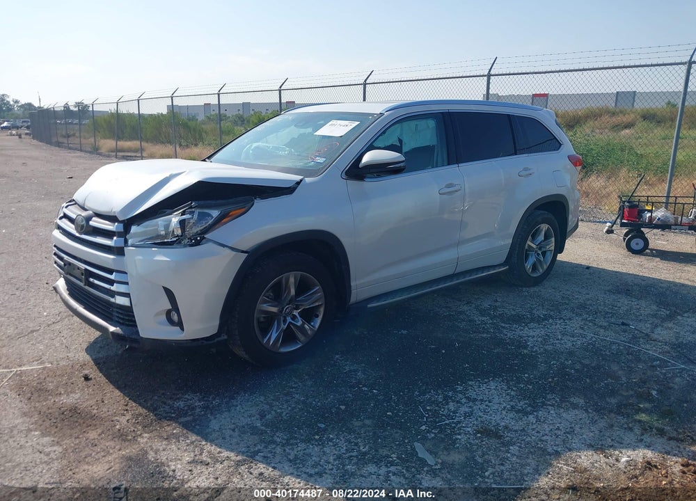 2019 TOYOTA HIGHLANDER LIMITED VIN: 5TDYZRFH5KS298877