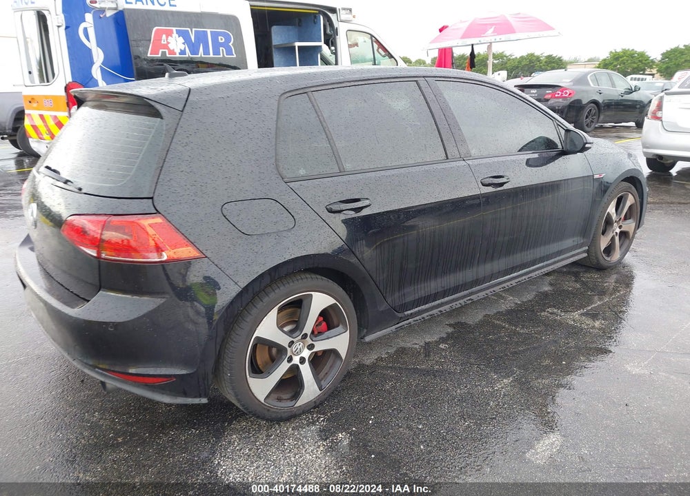 2015 VOLKSWAGEN GOLF GTI 2.0T S W/PERFORMANCE PACKAGE 4-DOOR VIN: 3VW447AU7FM104553