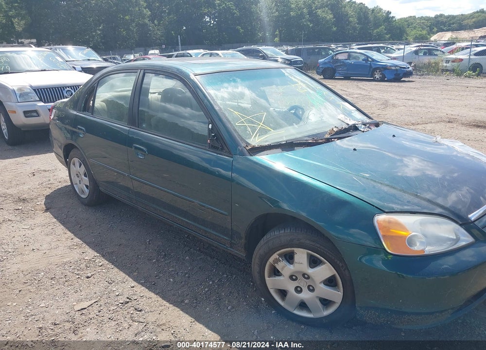 2002 HONDA CIVIC EX VIN: 2HGES26742H595807