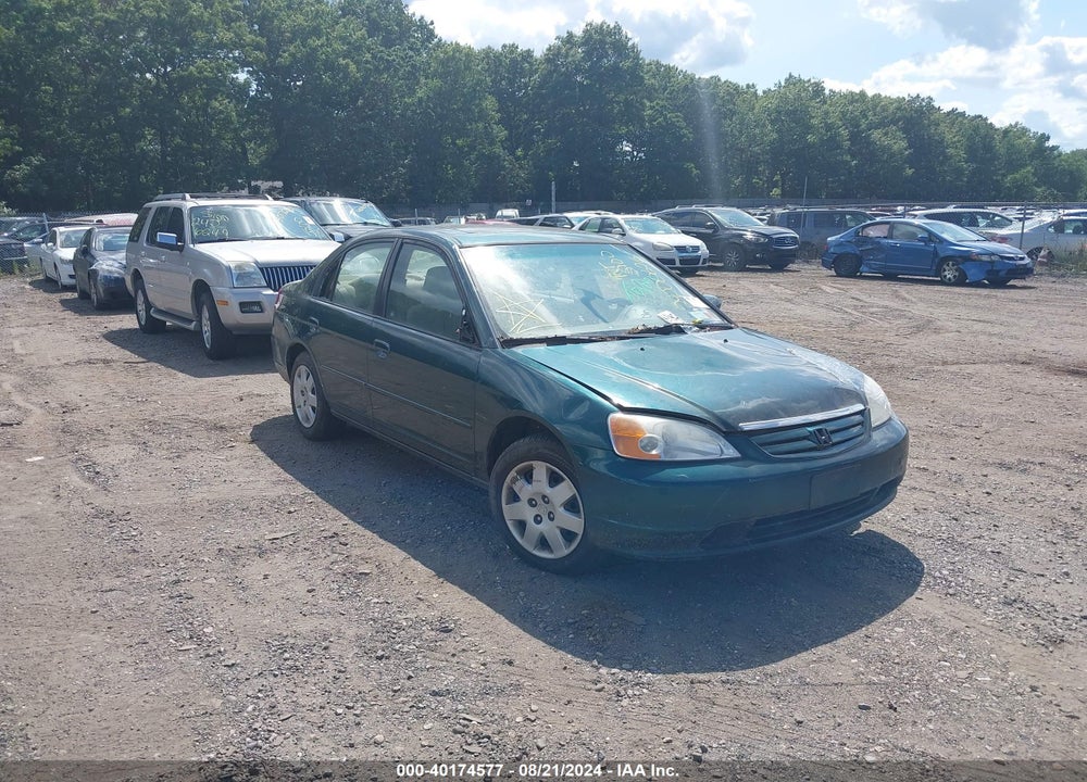 2002 HONDA CIVIC EX VIN: 2HGES26742H595807