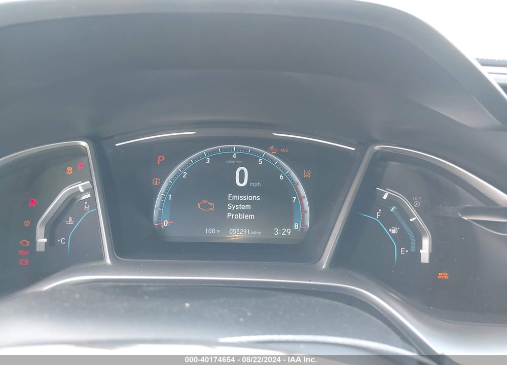 2019 HONDA CIVIC EX VIN: 2HGFC3B32KH350398
