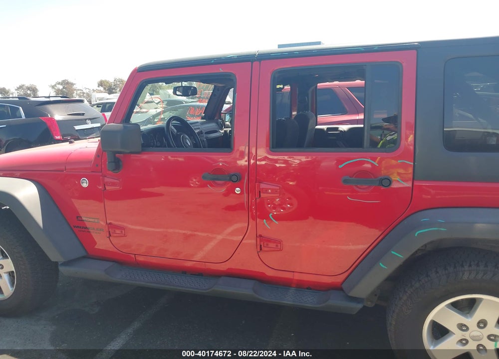 2014 JEEP WRANGLER UNLIMITED SPORT VIN: 1C4BJWDG1EL225792