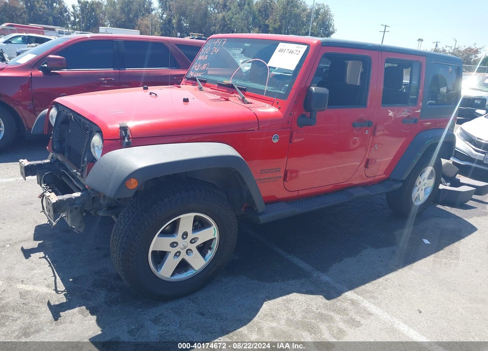 2014 JEEP WRANGLER UNLIMITED SPORT VIN: 1C4BJWDG1EL225792