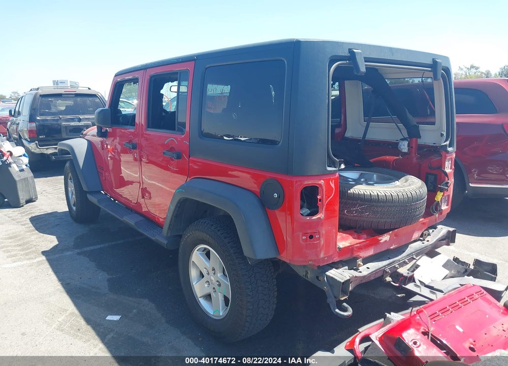 2014 JEEP WRANGLER UNLIMITED SPORT VIN: 1C4BJWDG1EL225792